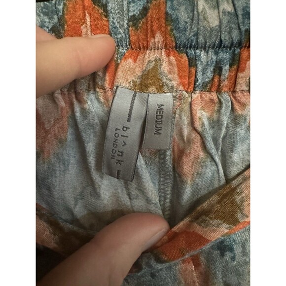 Anthropologie Bl^nk London Colorblock Flowy Shorts Size Medium Viscose Light - Picture 3 of 5